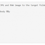 Sample Windows batch script to copy JPGs, RW2s, and MP4s from SD Card to local computer.